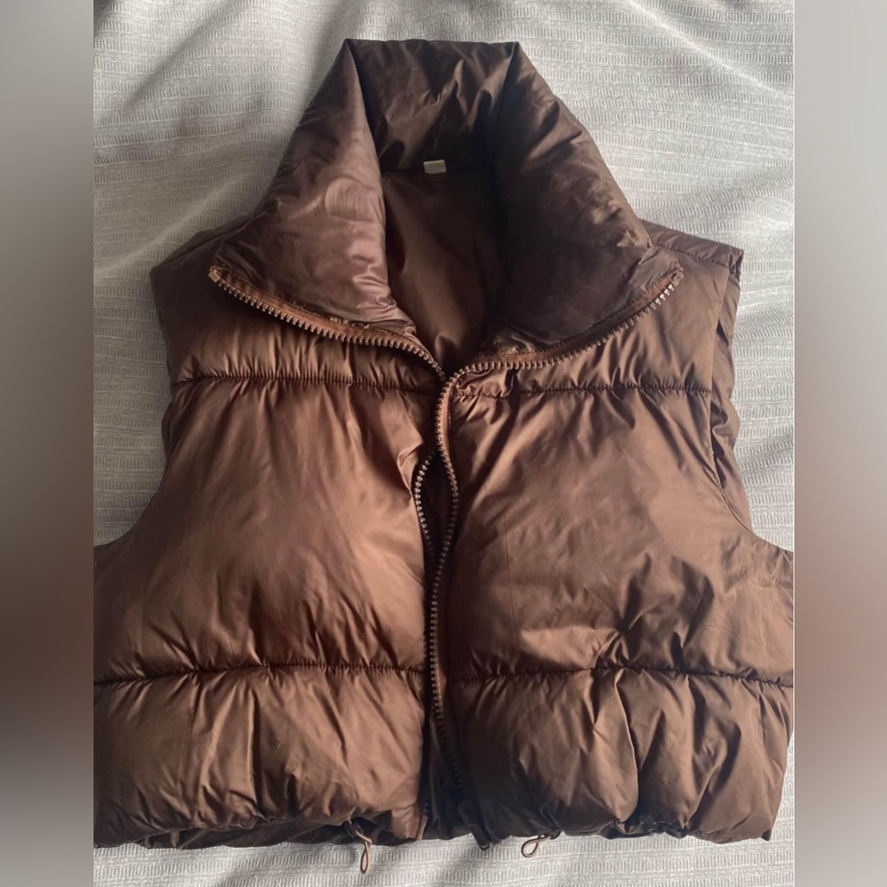 Brown Puffer Vest